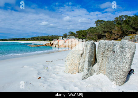 Bay of Fires, Tasmanien, Australien Stockfoto