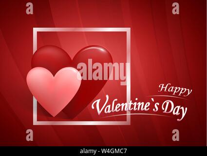 Valentinstag abstrakt Hintergrund. Vector Illustration. Stock Vektor