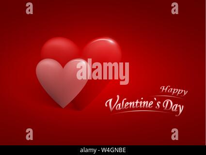 Valentinstag abstrakt Hintergrund. Vector Illustration. Stock Vektor
