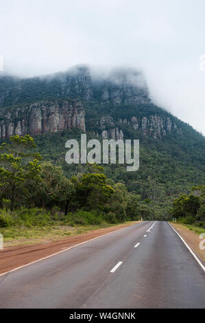 Riesige Felswand, Grampians National Park, Victoria, Australien Stockfoto