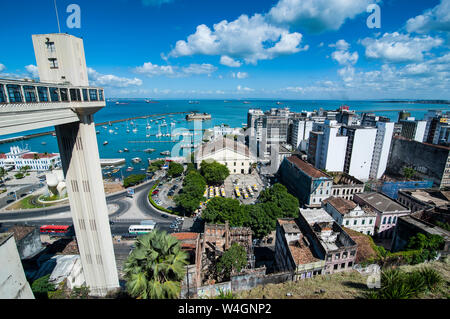 Elevador Lacerda, Pelourinho, Salvador da Bahia, Brasilien Stockfoto