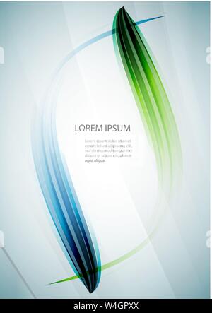 Vektor abstrakte Wellen Hintergrund. Template Design Broschüre Stock Vektor
