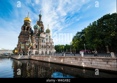 Kirche des Retters auf Blut, St. Petersburg, Russland Stockfoto