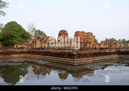 Thailand, Provinz Buriram, Khmer Tempel, Prasat Muang Tam Stockfoto