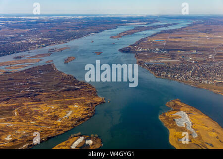 Kanada, Quebec, Luftaufnahme der Region Stockfoto