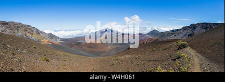 Haleakala Vulkan, Krater Kalu'uoka 'o'o, Puu o Maui, Kamohoalii und Kalu'uoka 'o'o, Maui, Hawaii, USA Stockfoto