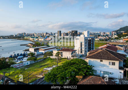 Blicken Sie über Florianopolis, Brasilien Stockfoto