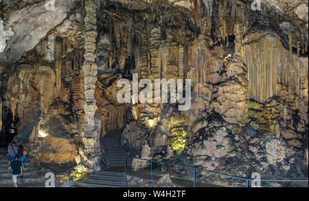 Mallorca, Panoramaaufnahme in der Cuevas de Arta, sterben Höhle von Arta, Mallorca, Spanien Stockfoto