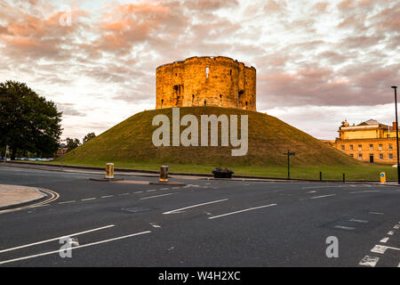 Clifford es Tower, York, England Stockfoto