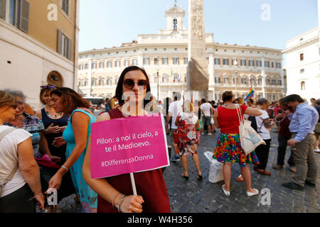 Roma, Italia. 23. Juli, 2019. Foto Cecilia Fabiano Credit: LaPresse/Alamy leben Nachrichten Stockfoto