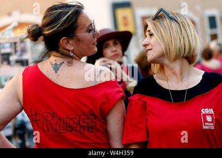 Roma, Italia. 23. Juli, 2019. Foto Cecilia Fabiano Credit: LaPresse/Alamy leben Nachrichten Stockfoto