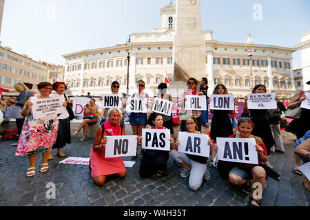 Roma, Italia. 23. Juli, 2019. Foto Cecilia Fabiano Credit: LaPresse/Alamy leben Nachrichten Stockfoto