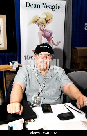 Juli 21, 2019, San Diego, CA, USA - Dean Yeagle ist ein US-amerikanischer Animator und Karikaturist, in den Vereinigten Staaten, für seinen Charakter Mandy, die in den Seiten der Zeitschrift Playboy erschienen ist bekannt geboren. an der 2019 internationalen Comic-Con Sonntag 21. Juli (Bild: © Dave Safley/ZUMA Draht) Stockfoto