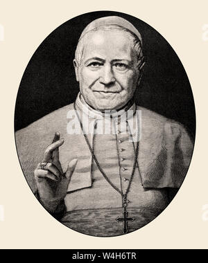 Papst Pius IX., 13. Mai 1792 - 7. Februar 1878, Papst von 16. Juni 1846 bis zu seinem Tod Stockfoto