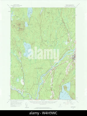 Maine USGS Historische Karte Lincoln 306638 1957 62.500 Wiederherstellung Stockfoto