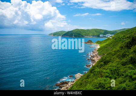 Küste Landschaft, Sanya, Hainan Provinz, China, ein tropisches Paradies in Southeat Tourismus Asien Stockfoto