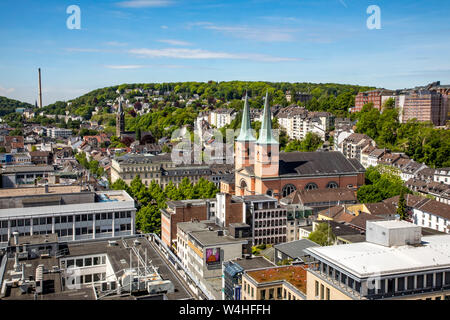 Wuppertal, Elberfeld, Blick über die Nördliche Innenstadt, Deutschland Stockfoto