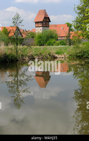 Mittelalterliche Altstadt Dinkelsbühl in Bayern, Deutschland Stockfoto