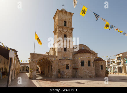 LIMASSOL, Zypern - 10. MAI 2018: Agios Antonios Kirche, tagsüber Stockfoto