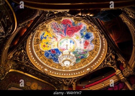 Paris, Frankreich, 23. April 2019 - Das Auditorium des Palais Garnier in Paris, Frankreich. Stockfoto