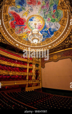 Paris, Frankreich, 23. April 2019 - Das Auditorium des Palais Garnier in Paris, Frankreich. Stockfoto