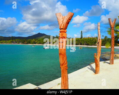 Perfekte Strand und Insel Urlaub in der Südsee Stockfoto