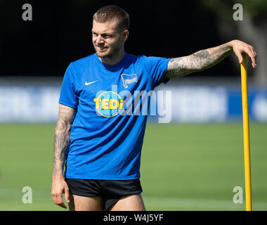 Berlin, Deutschland. 23. Juli, 2019. Alexander Esswein warten auf den Trai 9 ngs start Credit: Soeren Stache/dpa/Alamy leben Nachrichten Stockfoto