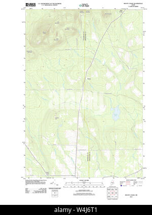 Maine USGS Historische Karte Mount Chase 20110909 TM Wiederherstellung Stockfoto