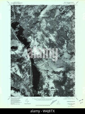 Maine USGS Historische Karte Moxie Teich 806949 1977 24000 Wiederherstellung Stockfoto