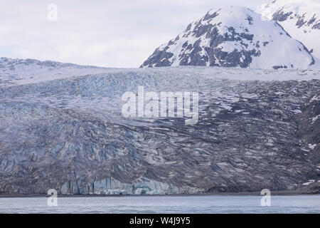 Reid Gletscher, Glacier Bay National Park, Alaska. Stockfoto