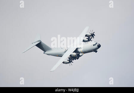 Airbus A400M Anzeige am2019 RIAT Fairford air show, Gloucestershire, Vereinigtes Königreich Stockfoto