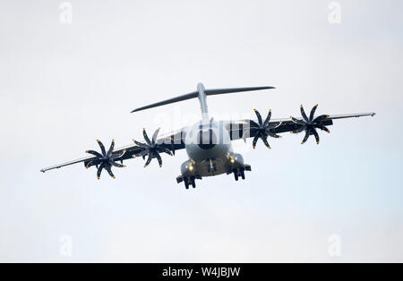 Airbus A400M Anzeige am2019 RIAT Fairford air show, Gloucestershire, Vereinigtes Königreich Stockfoto