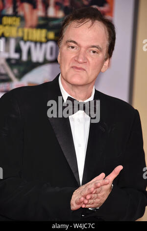 HOLLYWOOD, CA - 22. Juli: Quentin Tarantino besucht die Sony Pictures'' Es War Einmal ... In Hollywood" Los Angeles Premiere auf der TCL Chinese Theatre am Juli 22, 2019 in Hollywood, Kalifornien. Stockfoto
