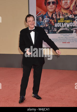 HOLLYWOOD, CA - 22. Juli: Quentin Tarantino besucht die Sony Pictures'' Es War Einmal ... In Hollywood" Los Angeles Premiere auf der TCL Chinese Theatre am Juli 22, 2019 in Hollywood, Kalifornien. Stockfoto