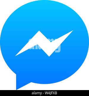 Logo, Facebook Messenger, Instant Messaging Service, Smartphone Applikation, Deutschland Stockfoto