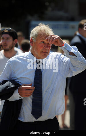 London, UK, 23. Juli 2019 Glyn Davies MP (Con: Montgomeryshire). Politiker besuchen Boris Johnson Wahlergebnisse als Führer der Konservativen Partei in der Queen Elizabeth. Credit: JOHNNY ARMSTEAD/Alamy leben Nachrichten Stockfoto