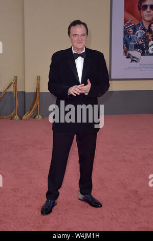 Hollywood, Ca. 22. Juli, 2019. Quentin Tarantino, an der Sony Pictures'' Once Upon A Time In Hollywood" Los Angeles Premiere am Linwood Dunn Theater in Hollywood, Kalifornien am 22. Juli 2019. Credit: Faye Sadou/Medien Punch/Alamy leben Nachrichten Stockfoto