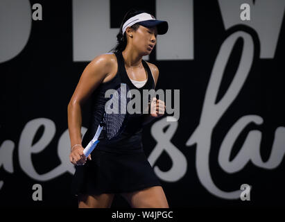 Priscilla Hon von Australien in Aktion bei Ihrem auftaktspiel am 2019 Brisbane International WTA Premier Tennis Turnier Stockfoto