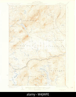 Maine USGS Historische Karte Pierce Teich 460743 1927 62.500 Wiederherstellung Stockfoto