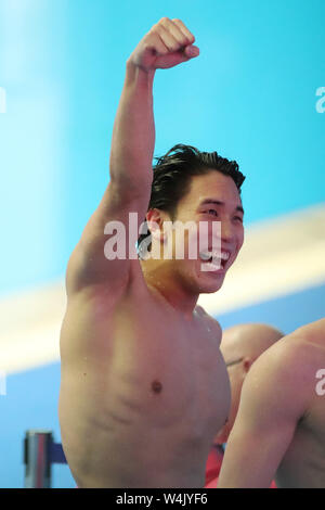 Gwangju, Südkorea. 23. Juli, 2019. Katsuhiro Matsumoto (JPN) Schwimmen: 18 FINA Wm Gwangju 2019 Männer 200 m Freistil Finale bei Nambu Internationale Aquatics Center in Gwangju, Südkorea. Credit: YUTAKA/LBA SPORT/Alamy leben Nachrichten Stockfoto