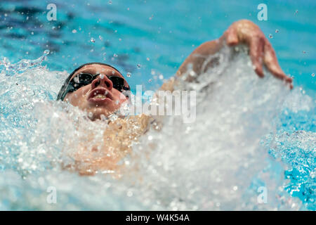 Gwangju, Südkorea. 24. Juli, 2019. Schwimm-WM: 200 meter, Männer, Vorlauf: Philip Heintz in Aktion. Quelle: Bernd Thissen/dpa/Alamy leben Nachrichten Stockfoto