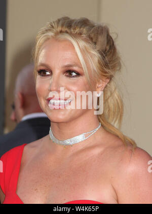 Hollywood, Ca. 22. Juli, 2019. Britney Spears, an der Sony Pictures'' Once Upon A Time In Hollywood" Los Angeles Premiere am Linwood Dunn Theater in Hollywood, Kalifornien am 22. Juli 2019. Credit: Faye Sadou/Medien Punch/Alamy leben Nachrichten Stockfoto