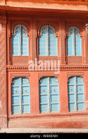 Rampuria Havelies in Bikaner. Rajasthan Indien Stockfoto