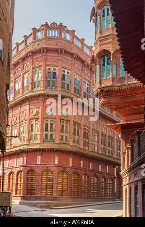 Rampuria Havelies in Bikaner. Rajasthan Indien Stockfoto