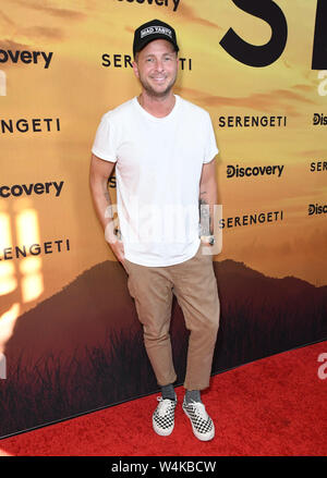 Juli 23, 2019 - Beverly Hills, Kalifornien, USA - 23. Juli 2019 - Beverly Hills, Kalifornien - Ryan Tedder. Die Entdeckung von ''Serengeti'' Los Angeles Special Screening im Wallis Annenberg Center für Darstellende Künste. Photo Credit: Birdie Thompson/AdMedia (Credit Bild: © Birdie Thompson/AdMedia über ZUMA Draht) Stockfoto