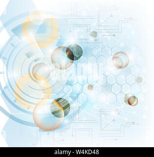 Glänzend Vernetzung und Kommunikation abstract Abbildung Stockfoto