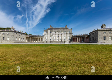 Die PALLADIANISCHE Villa, russborough House und Parkanlagen, von Richard Cassells, Blessinton, County Wicklow, Irland konzipiert Stockfoto