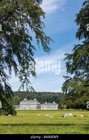 Die PALLADIANISCHE Villa, russborough House und Parkanlagen, von Richard Cassells, Blessinton, County Wicklow, Irland konzipiert Stockfoto