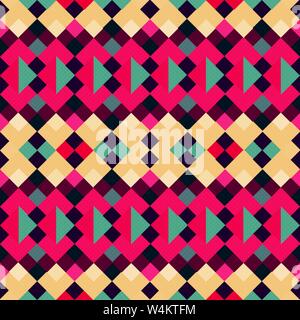 Pixel nahtlose im Retro-Stil Stock Vektor