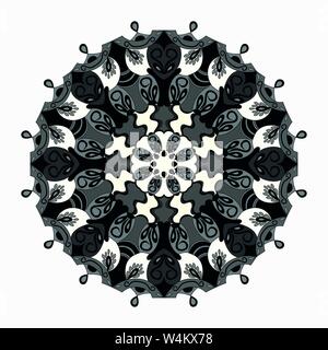 Mandala. Runde Ornament Muster. Vintage dekorative Elemente. Stock Vektor